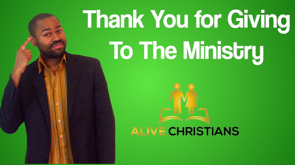 Thanks For Giving To The Ministry